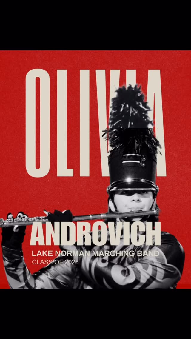 Olivia Androvich is one of our amazing Wildcat Marching Band Seniors, Class of 2026! 💙 Our Seniors dedication, talent, and teamwork have left a lasting legacy at Lake Norman High School. We can’t wait to see the incredible paths you’ll take ahead! 🐾