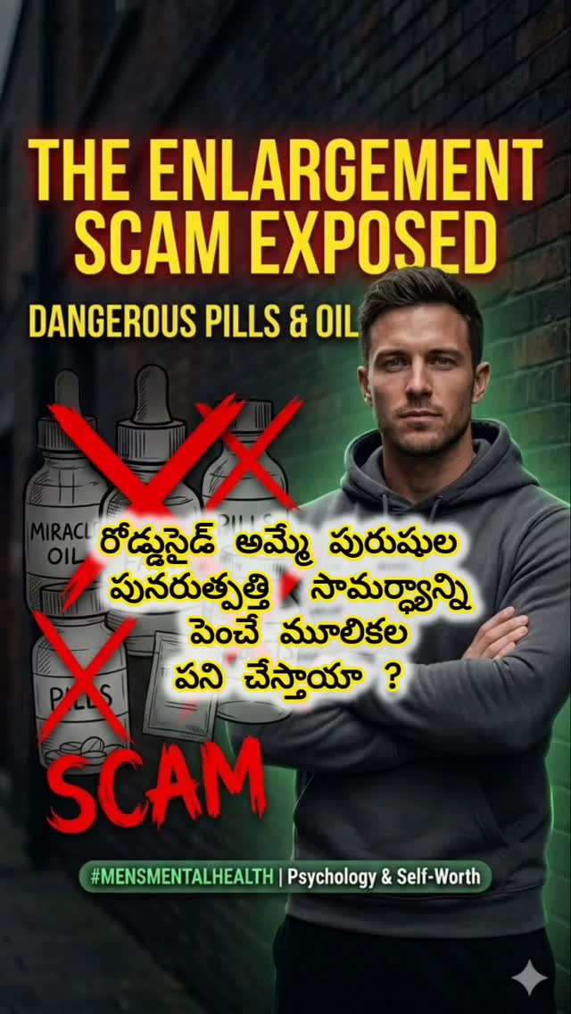 Most “miracle” enlargement oils, tablets, and roadside treatments are scams that prey on insecurity and desperation.
Please don’t risk your health chasing dangerous shortcuts.
Your worth is not defined by a physical feature.
Awareness and proper guidance matter more than shame and misinformation.
#MensMentalHealth #Psychology #Awareness #SelfWorth #MentalHealth