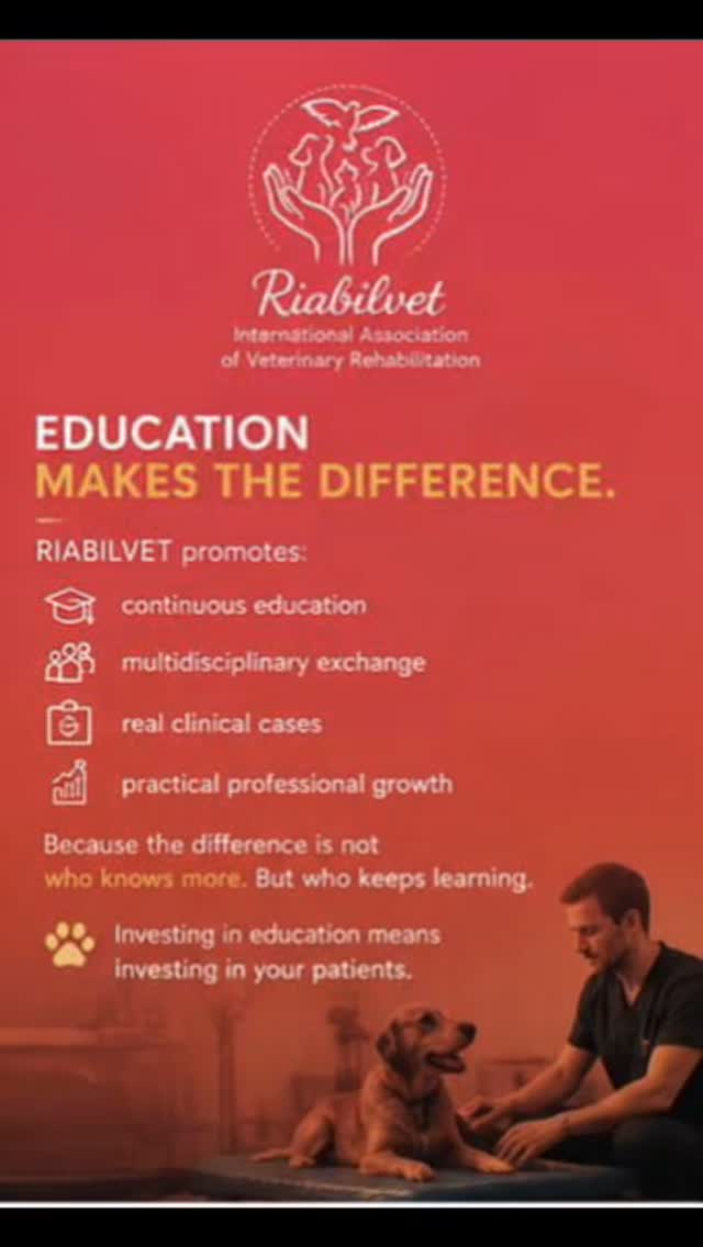 La formazione fa la differenza.
RIABILVET promuove:
✔ aggiornamento continuo
✔ confronto multidisciplinare
✔ casi clinici reali
✔ crescita professionale concreta
💬 Investire nella formazione significa investire nei propri pazienti.