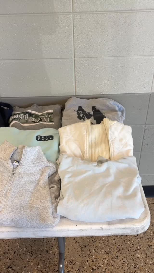 🎶 Helloooo… is it your hoodie you’re looking for? 🎶
Our Lost & Found is overflowing with coats, gloves, water bottles, and more! Be sure to check for any missing items before the end of the school year.
Anything not claimed will be donated to New Life Thrift Store.