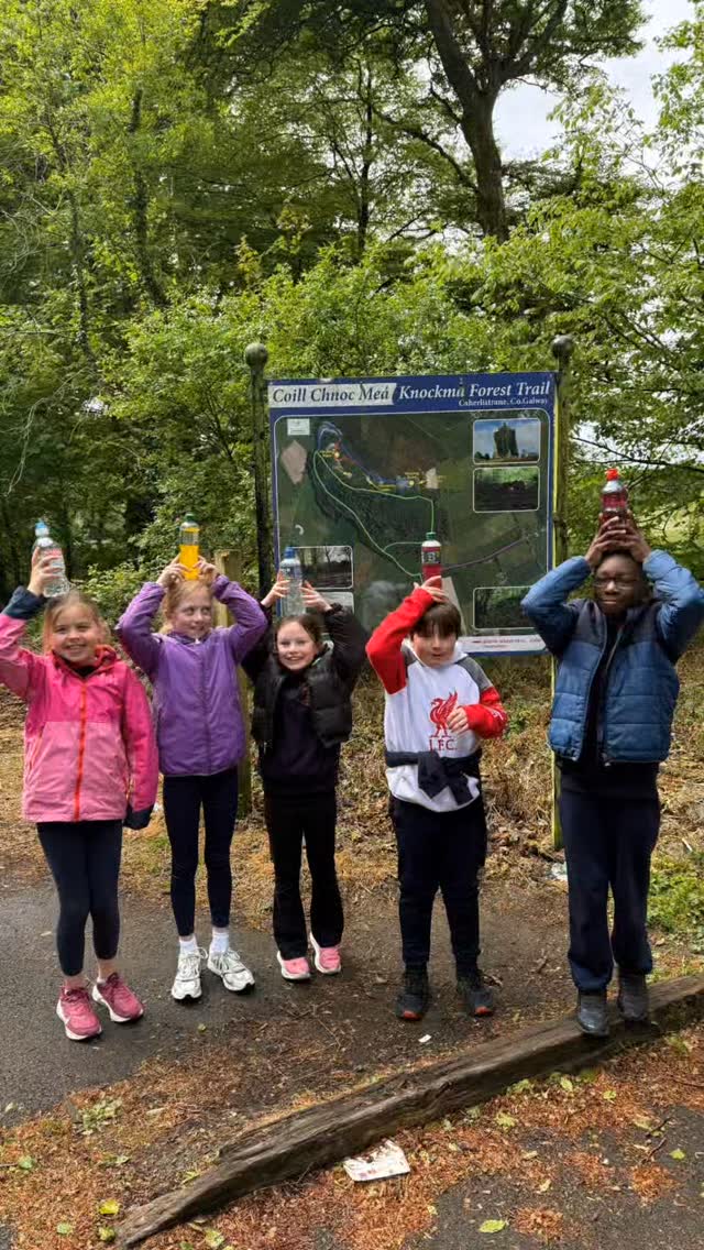 🌿⛰️ 2nd and 3rd Class had a fantastic trip to Knockma! Everyone had great fun and showed excellent teamwork skills throughout the day. We are so proud of them all! 👏