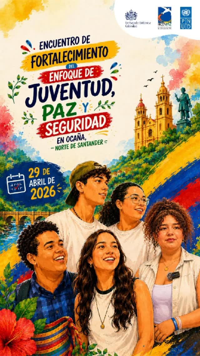 En el marco del proyecto “Fortalecimiento del Enfoque Juvenil en los Consejos Territoriales de Paz (CTPRC)”, el 29 de abril de 2026, FICONPAZ reunió en la Casa de Juventudes de Ocaña a 33 jóvenes del CTPRC, CMJ, PMJ, Jóvenes en Paz y el Servicio Social para la Paz, en una jornada articulada con la Oficina de Juventudes de la Alcaldía Municipal y la MAPP-OEA.
El espacio fortaleció el enfoque de juventud, paz y seguridad en el marco de la Resolución 2250, promoviendo la reflexión sobre el papel de las juventudes en la construcción de paz territorial.
Durante la jornada, las y los participantes identificaron problemáticas que afectan a la juventud y construyeron propuestas para impulsar agendas juveniles de paz con incidencia en el Consejo Territorial de Paz. Además de fortalecer liderazgos juveniles, el encuentro impulsó el diálogo intergeneracional y la articulación institucional.
Fortalecimiento del Enfoque Juvenil en los Consejos Territoriales de Paz (CTPRC), acompaña FICONPAZ, con el apoyo de PNUD y la Embajada Británica en Colombia.
#FortalecimientoDelEnfoqueJuvenilEnLosConsejosTerritorialesDePaz #Juventudes #PazTerritorial #LiderazgoJuvenil #ParticipaciónJuvenil
