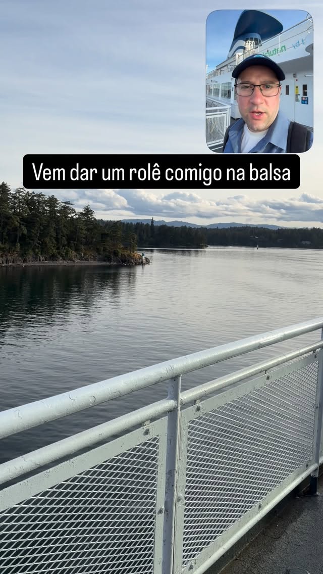 Eu pelo menos nunca fiz uma viagem assim e quero muito te mostrar! Vem comigo andar de balsa em British Columbia, Canadá. #Canada #livethelanguage
