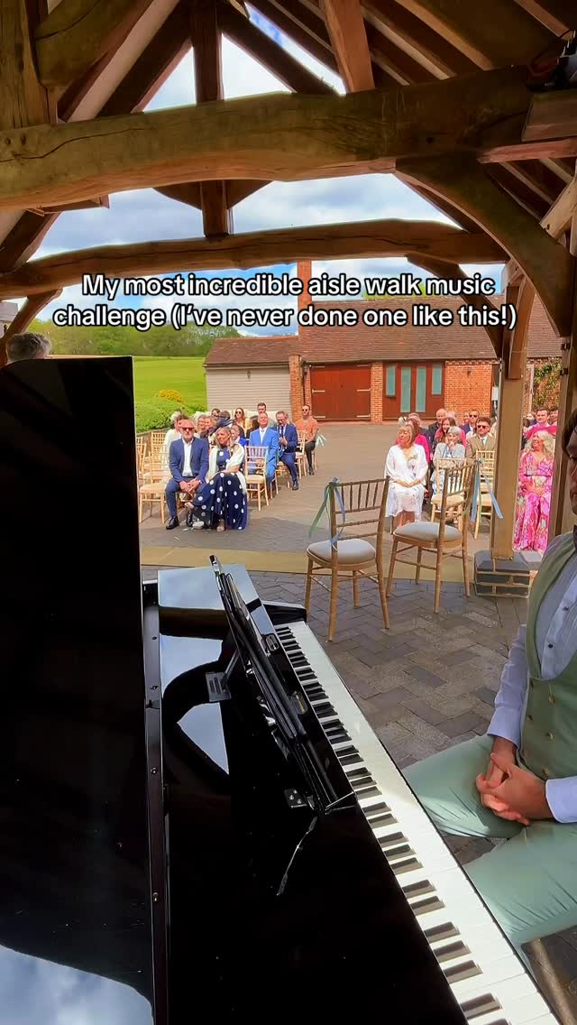 A fantastic custom made aisle walk and also my greatest challenge! #weddingmusic #weddinginspo #weddingvibes #bridetobe #weddinginspirations