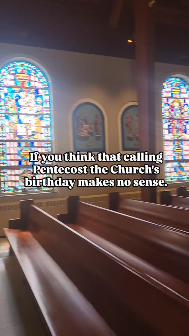 I was always confused as to why Pentecost was called the birthday of the Church.
I mean, think about it: Peter had already been set as leader of the Apostles. The Sacraments had been instituted. Miracles were happening every day. And even Jesus had risen from the dead and ascended into Heaven!
So didn't the Church exist before Pentecost?
Well the short answer is yes- the Church certainly was already in formation prior to Pentecost during Christ's ministry, most especially through His teachings and the institution of the Sacraments (CCC 763)
But we can still say that Pentecost is the Church's birthday. And here's why:
The Holy Spirit is Who turns the Apostle's formation into action as the Apostles lead the Church in Her new, public mission, just as Jesus had commanded.
They were no longer to hide away in the upper room, awaiting instruction and guidance, but they recieved the Holy Spriit who empowered and emboldened them to go out and preach the Gospel to every nation.
So in that sense, Pentecost was a rebirth- a rebirth of the entire world as the Holy Spirit fell upon the Universal Church that Christ established.
If you have questions, drop them in the comments and check out paragraphs 763-767 in the Catechism and Lumen Gentium paragraphs 4-5!
Happy Pentecost, friends! And happy birthday, Church!! 🔥🇻🇦
#catholic #pentecost #thelittleapologist #HolySpirit #christian