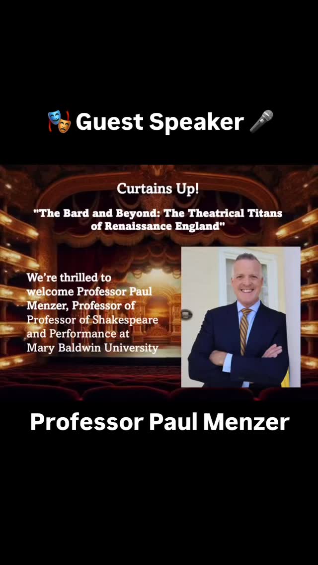 🎭✨ Guest Spotlight ✨🎭
We’re thrilled to welcome Professor Paul Menzer to Curtains Up! A Historical Perspective on Drama🎙️
A distinguished Professor of Shakespeare and Performance at Mary Baldwin University, Paul Menzer is a leading voice in theater history, textual criticism, and performance studies. His work bridges scholarship and stagecraft, bringing Shakespeare to life in bold and innovative ways.
Beyond academia, he is a practicing playwright whose works Anonymous, The Brats of Clarence, Shakespeare on Ice, Invisible Inc., and Robin Hood is Dead have been staged at the iconic Blackfriars Playhouse and beyond.
He has also served as past President of the Marlowe Society of America, is founding co-editor of The Hare, and sits on the editorial board of Shakespeare Quarterly.
From directing and acting to reimagining classical works for modern audiences, his work challenges us to see theater as a living, evolving conversation.
Whether you’re a student, performer, or theater enthusiast, this is a conversation you won’t want to miss.
🎧 Tune in now and join us as we explore the past, present, and future of drama.
#TheaterHistory
#Drama
#PerformingArts
#renaissance
#marybaldwinuniversity