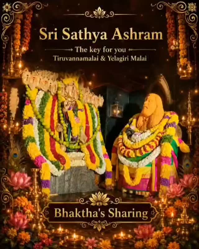 Bhaktha Sharing at SriSathya Ashram Tiruvannamalai on Sri Sathya Guru Jayanthi 2026 on 15.05.2026