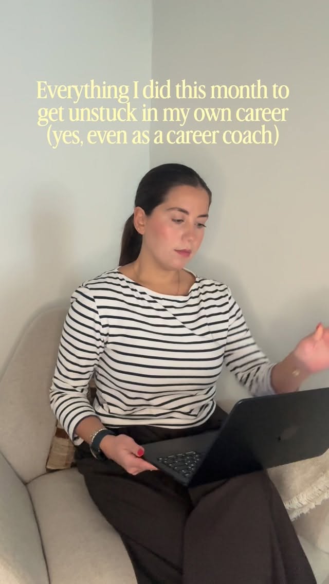 News flash, career coaches get stuck too 🗞️
The difference is knowing how to get curious rather than spiral, and that’s exactly what this month looked like:
🤗 Meeting with a wellness brand to explore tools designed for health longevity, partly out of curiosity and partly because I’m genuinely fascinated by the mind body connection. Sometimes the best thing you can do when you feel stuck is get curious about something that lights you up and let it spark something unexpected
🤗 Getting out of my own head and into a room with other business owners, soaking up inspiration from the speakers, the conversations and the energy of people who are all figuring it out in their own way
🤗 Remembering that my business also expands in less expected places, a conversation that shifts something, something I read, a walk that gave me more clarity than an hour at my desk ever would
🤗 Letting myself be a work in progress out loud rather than waiting until I have it all figured out to share anything
Getting unstuck is sometimes simply about getting curious, exploring something new, experimenting and taking action towards the life you’re building
If you’re feeling stuck and need the right questions to help you find the answers, comment CAREER and I’ll send you my Career Clarity Kickstart👇
#careerpivot #careercoachforwomen #gettingunstuck #lifebydesign #pivotpoint