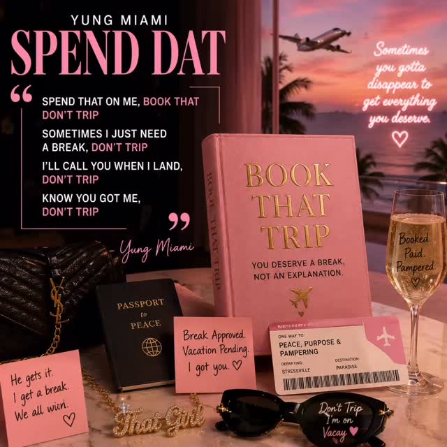 “Book this trip instead of therapy for a week ✈️🌴💅🏽
I need ocean views, room service, sleep, and zero responsibilities boo 😭💕”
#BookThatTrip #SpendDat #SoftLife #VacationMode #PassportReady