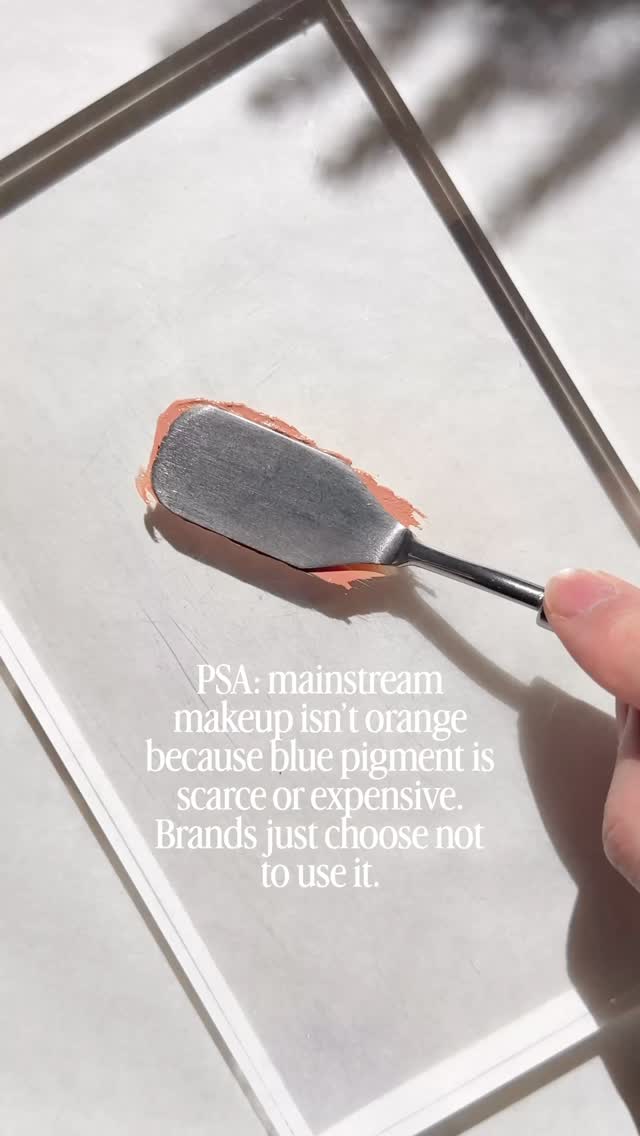 I said what I said 🙇🏻♂️ I cannot go a day without seeing some comment like “yeah makeup is orange now because blue pigment is too expensive and hard to get”
It’s really not 🫣 - we’ve never had a single issue obtaining blue pigment and the amount you need to cool a product down is so tiny that even if supplies were low, a little would go a long way.
Also, there are so many other ways to make products cooler/more neutral aside from just blue. Tone down the yellow, add violet, use different reds, etc. So idk why people have gravitated towards blue as the main pillar of coolness 🤷🏻♂️
Anyway, used a lipstick from a brand that calls it “light beige” and I hear people mention how they find that this shade is now way warmer and more orange vs how it used to be in the past. Added a touch of pre-dispersed blue pigment and it came out really nice!
For what it’s worth, I think 7 of our 12 lip balm shades have blue pigment? So it’s a common tool in our repertoire, but it’s definitely not the only tone we rely on to balance colours!
Lemme know your thoughts in the comments! Have you also noticed a lot of old shades have become warmer over time? Or perhaps you just find everything too warm and orange now 🤷🏻♂️
#indiemakeup #creammakeup #cooltonemakeup
