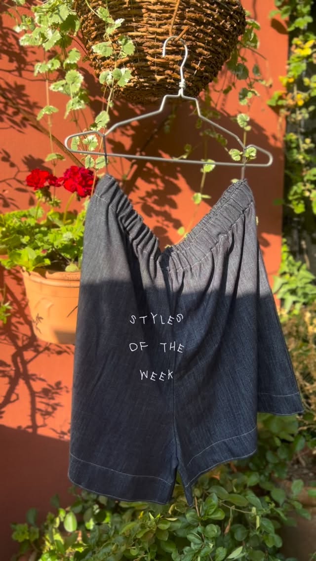 STYLES OF THE WEEK: CHORTS AND TATI
In linen denim and cotton voile, both lightweight fibres ideal for red hot days 🌞
This linen denim is a dark french navy, and the voile is in milk with added frilly details. Both with 10% off this week until next Wednesday 3rd June.
#sustainablefashion #madetoorder #conciousclothing #smallbatch #slowfashion