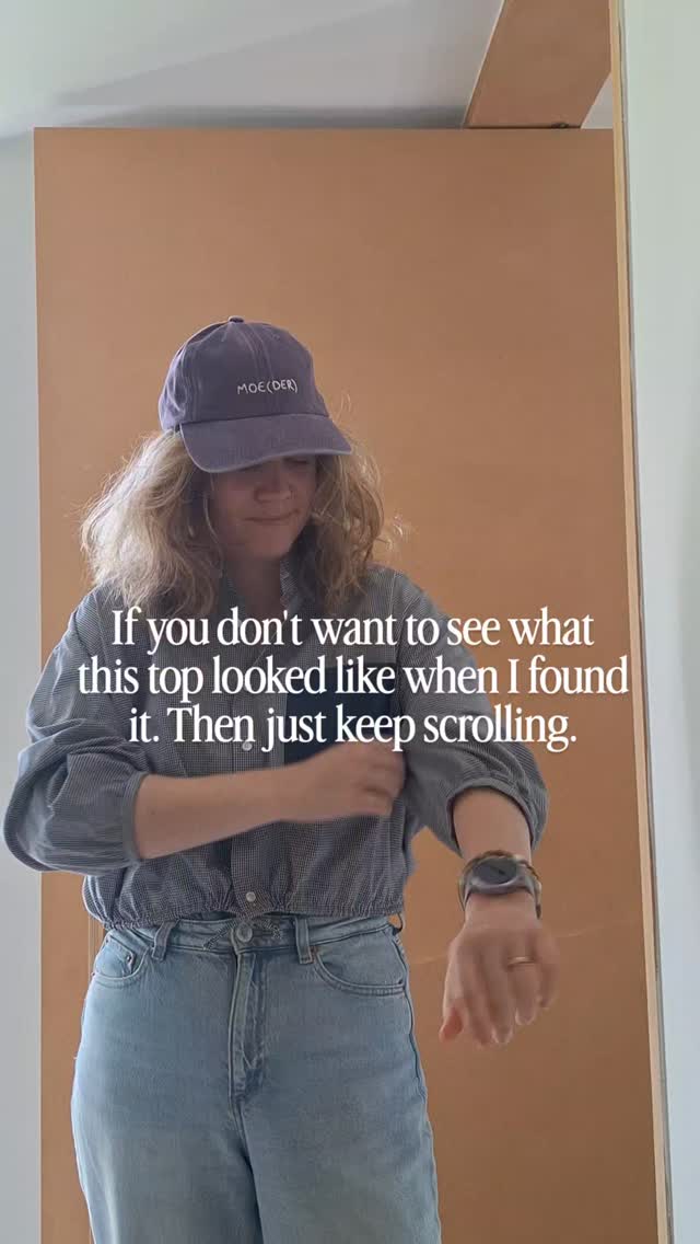 Forever seeing potential in thrifted finds 🪡♻️
Would you wear this?
Curious how It flipped this? Make sure you follow along!
***
hi, I'm Mona. I love to inspire you with second-hand finds, upcycling, and sewing 💚♻️