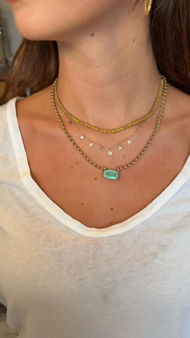 Stacking 101: Start with your favorite staple piece or statement necklace and build from there. Let your creativity talk, the combinations are endless!✨✨ Begin your layering journey at LeelaGraceJewelry.com #leelagracejewelry #finejewelry #handmadejewelry #womanownedbusiness