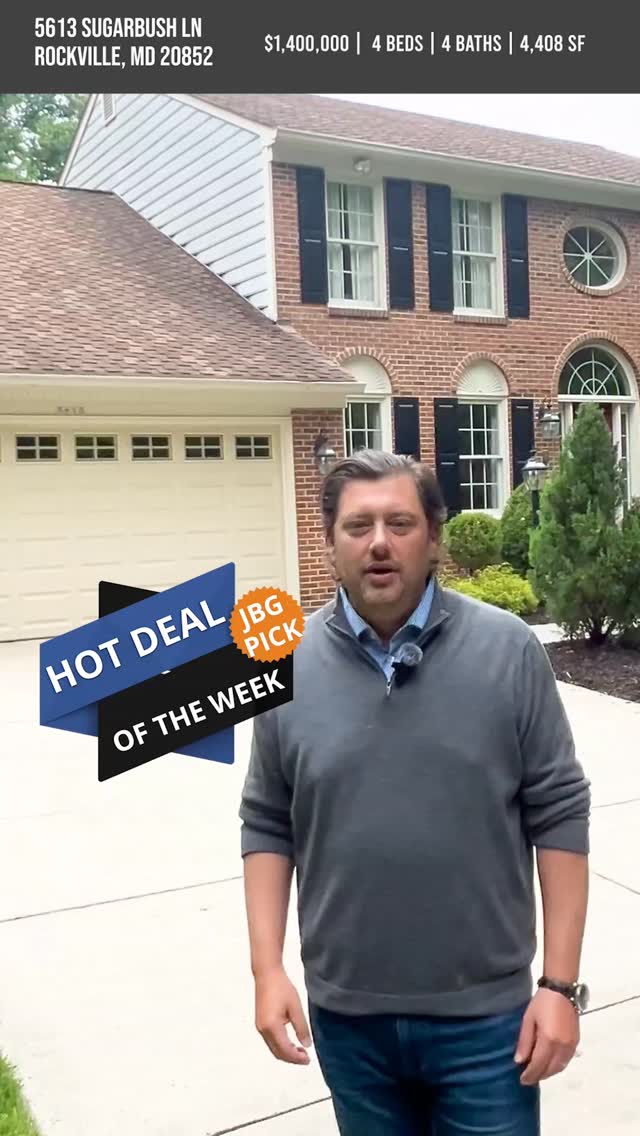 This week, our JBG Pick of the Week is 5613 Sugarbush Lane in North Bethesda's Timberlawn community.
4,408 square feet. Four bedrooms. Vaulted ceilings, a sunroom addition, finished lower level, and a deck made for summer.
All of it walking distance to Whole Foods, Pike & Rose, and the Metro, with three pools and tennis through the community association.
First time on the market. Original owners. $1.4M. Listed by Crystal M Smith with RE/MAX Executive.
If you've been watching this corridor, this is worth a conversation.
Aaron Jeweler
Aaron@JewelerBurton.com
301.325.8569
JT Burton
JT@JewelerBurton.com
301.928.3456
Geoff Chesman
Geoff@JewelerBurton.com
202.369.5904
JewelerBurton.com
#NorthBethesda #Timberlawn #JBGPickOfTheWeek #JewelerBurtonGroup #DMVRealEstate MontgomeryCounty