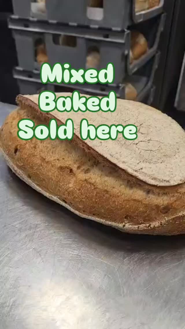 Our sourdough is made with natural fermentation process, which creates lactic acid, giving the bread its signature tangy flavor, chewy texture, and crisp crust while making it significantly easier to digest than standard bread. #realsourdough #artisanbakery #suportlocal #indepentantbakery #familybakery