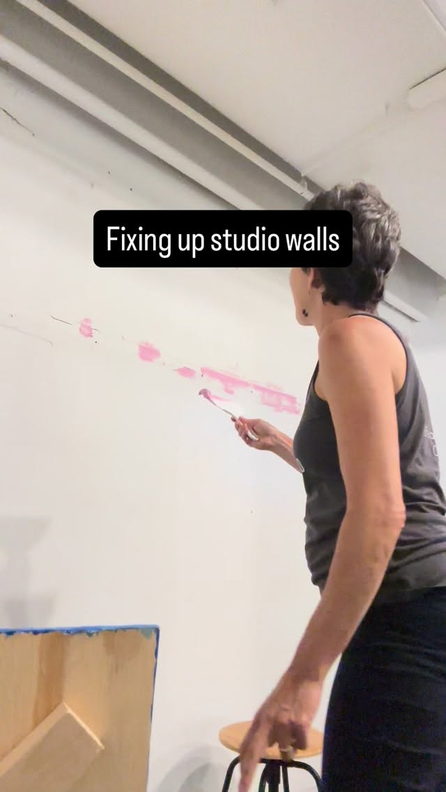 Putting some makeup on walls before the works go up. #artist #dailywork #paint #dcota #zeroemptyspacesdcota