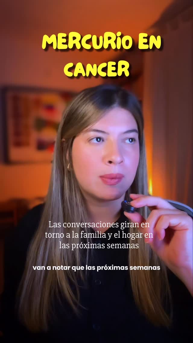 ¿Ahora un tránsito de familia? Sí. Todos los años, alrededor de esta fecha si, es la prioridad. Entonces durante los dias de Mercurio en Cancer, el pensamiento se va para atrás. Hacia recuerdos, hacia personas de tu infancia, hacia conversaciones de hace años que creías superadas y que de repente aparecen con una claridad que no esperabas.
#astrology #horoscopo #astrología