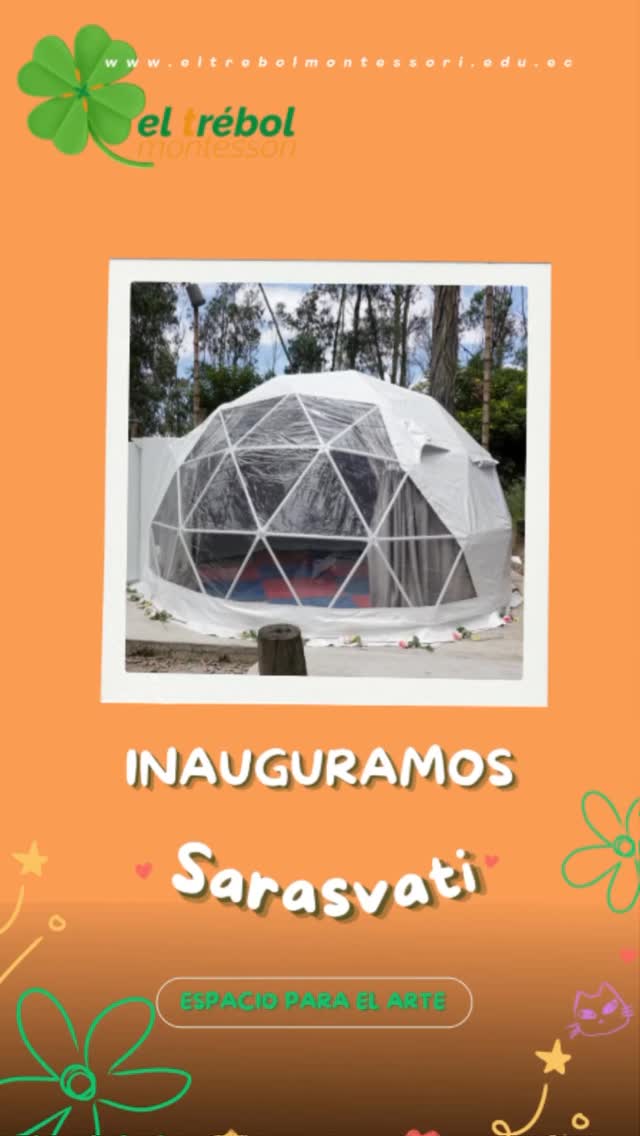 El lunes 4 de mayo inauguramos oficialmente SARASVATI, nuestro nuevo domo de Artes
Escénicas y Cine.
Inspirado en Saraswati, diosa hindú de la creatividad y las artes. Este espacio nació del
esfuerzo colectivo de familias, niños, jóvenes y escuela que soñábamos un lugar para
imaginar, crear, actuar, filmar y contar historias.
Un refugio circular para cultivar la capacidad de creación e imaginación como derechos de
nacimiento a través del teatro y el cine en nuestra comunidad.🎭✨