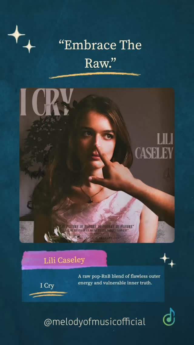 I Cry by @lilicaseley_ blends pop-RnB vibes with raw truth – flawless outside, tears inside, a reflection of strength and vulnerability.
#melodyofmusic #anniversaryreview #lilicaseley #icry #pop