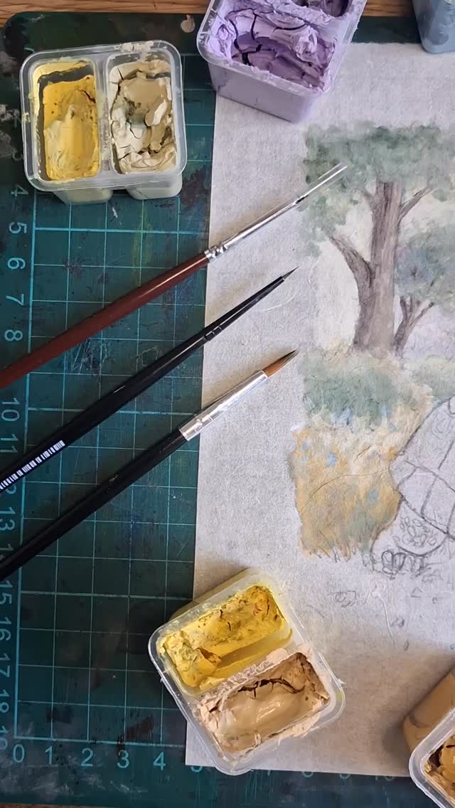 Day 2 of painting The Hare & The Tortoise π₯°
I guess the hot weather outside made me pick the warm colorpalette π
What are your plans for this gorgeous lazy Sunday?
#wipart #fairytale #gouachepainting