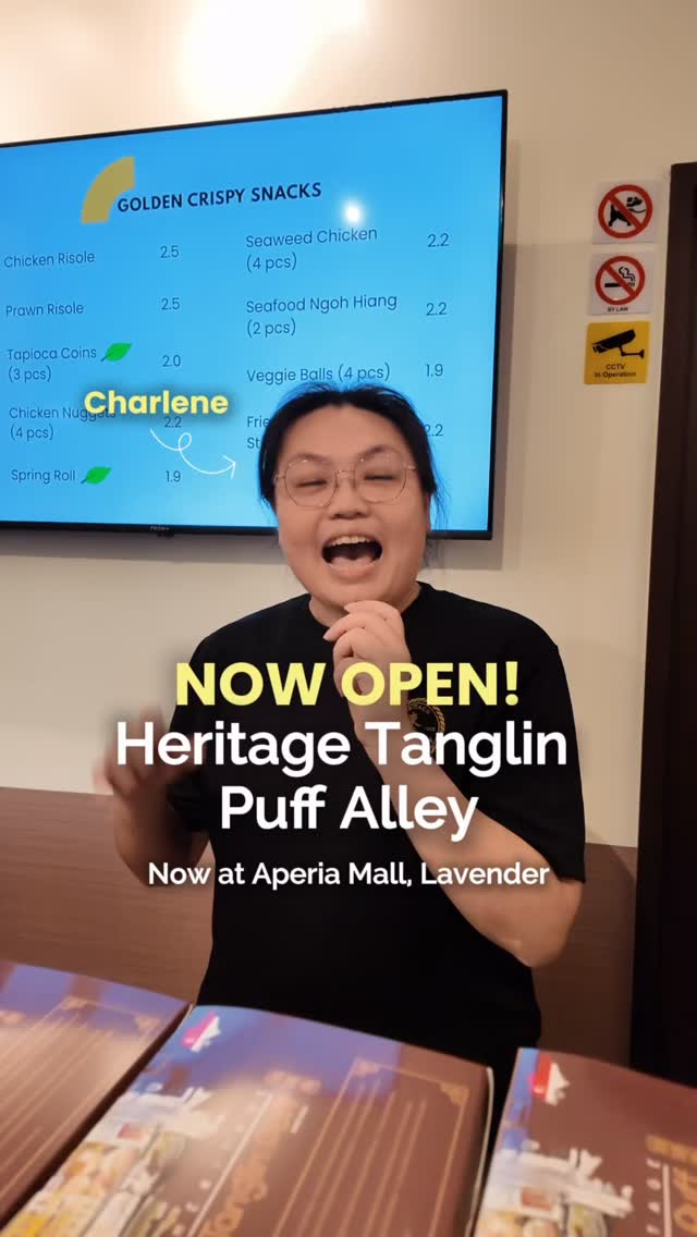 We’re ready to serve our crispy golden puffs at our newest outlet at Aperia Mall, Lavender! Join us tomorrow for our Grand Opening as we celebrate tradition, heritage, and the flavours that have been loved for generations. To thank you for the support, buy any box of 6 puffs and enjoy 2 complimentary tapioca coins on us (27-29May)
We’re open daily from 8AM – 8PM, so come by, grab a box, and make some puff memories with us. See you there!