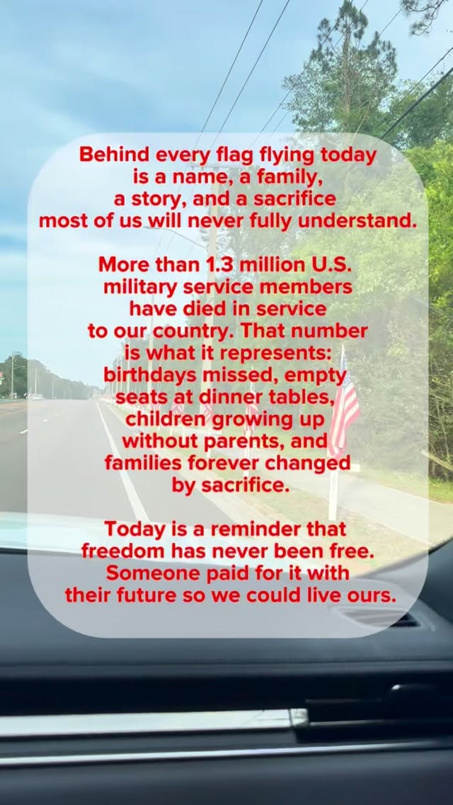 Memorial Day will always be more than a long weekend, a lake day, or the unofficial start of summer.
Today we remember the men and women who gave their lives serving this country and the families who carry that sacrifice with them every single day. Freedom has always cost someone something, and today is about honoring that.
We hope today holds a little gratitude, a little perspective, and time spent with the people you love most. 🤍🇺🇸