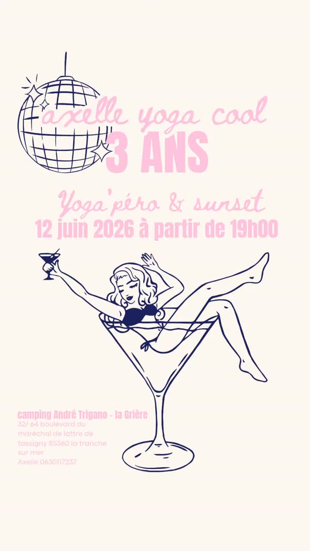 Réalisé sans IA
Vendredi 12 juin
A partir de 19h
Yoga pero