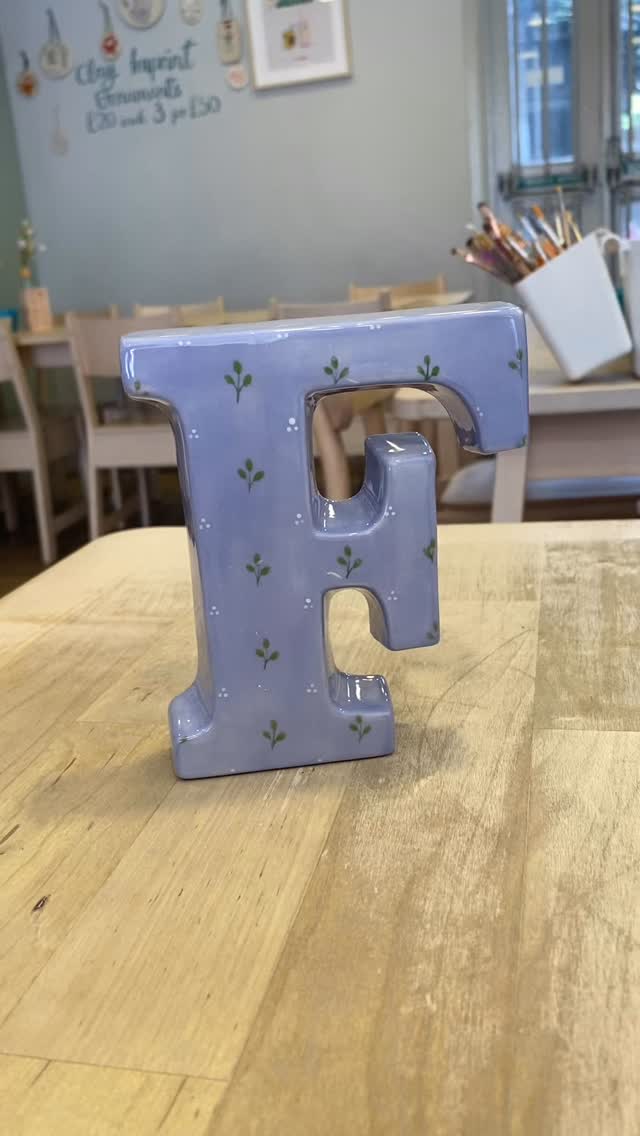 Some initials of the grandchildren all fired and looking beautiful 🤩 We are open Bank Holiday Monday 10-4.30 and would love to see you!! Message or call to book