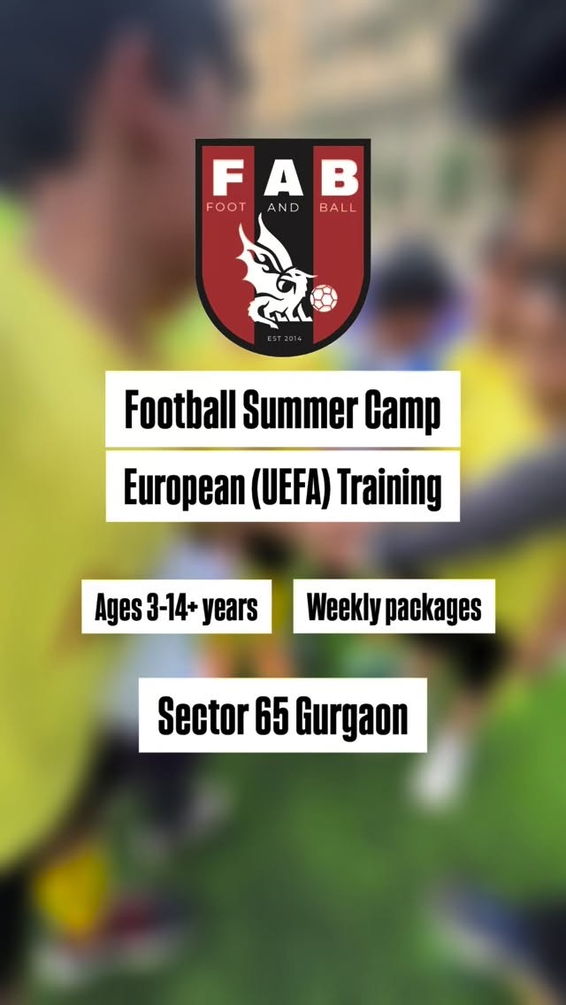 Football Summer camp in June! At our center in sector 65 Gurgaon. Dm to join. Weekly packages available for the summer convenience.
#football #summercamp #training #gurgaon