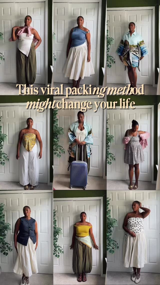#ad this packing hack really changed how I look at packing!
Comment “color waves,” and I’ll send you the link to this @amtourister luggage, exclusively available at @walmart.
Sudoku method tips:
Grid goes like this:
Top bottom layer
Layer top bottom
Bottom layer top
I ended up doing 2 additional tops, so 3 bottoms, 3 layering pieces, and 5 tops.
- If you were planning to do checked luggage, you can use this method and multiply everything by two!
- Pick a color scheme for easy mix-and-match. Mine was blues, pinks, greens, and neutrals. You don’t have to go bland for this to work!
Happy packing!
#AmericanTourister