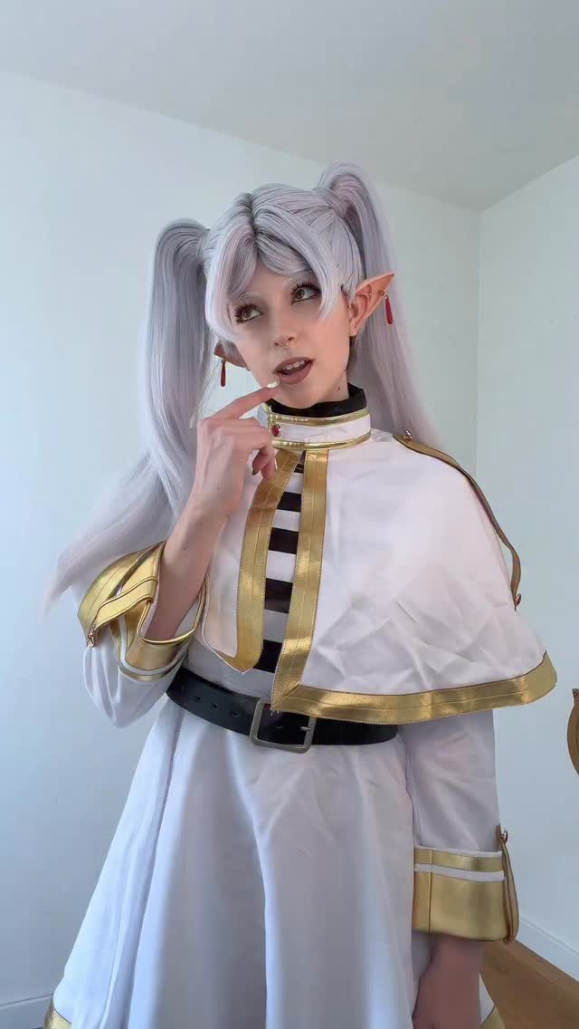 this wig took like 30h to make but I think I’II be remaking one when the next season comes out #frieren #cosplay #frierenbeyondjourneysend #dance