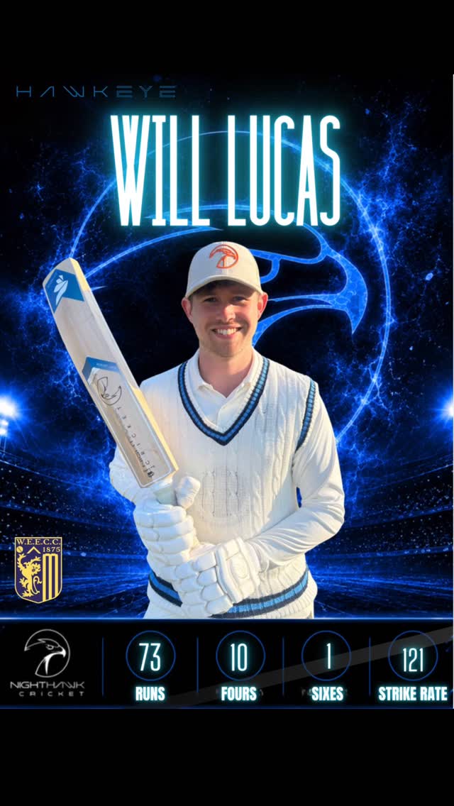 More runs from @willlucas_10 for @westendcricketclub- bringing up a well-made 73 against @weybridgecc this weekend.
Batted Will. 👏🦅
#NighthawkCricket #NightHawks #JuniorCricket #GrassrootsCricket #CricketLife