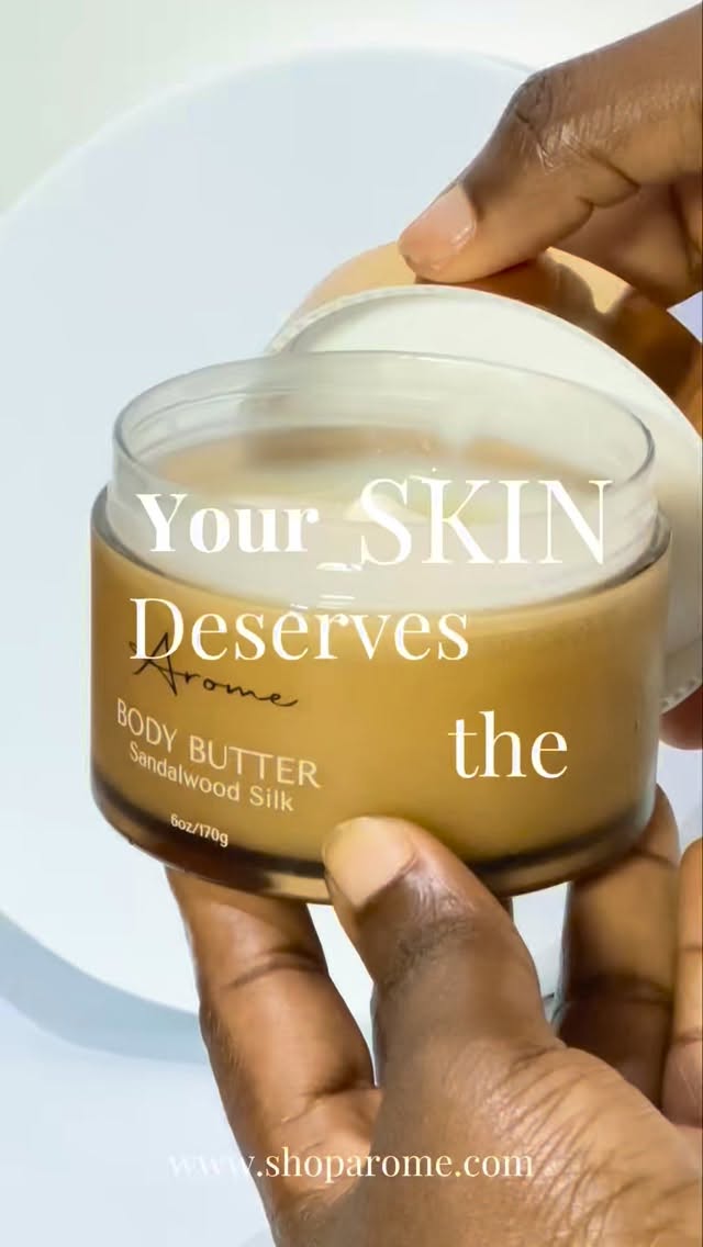 Your skin deserves the BEST
Deep moisture, silky feel, sandalwood magic.
www.shoparome.com to shop
#SoftSkinEra #shoparome #bodycareproducts #dmvskincare