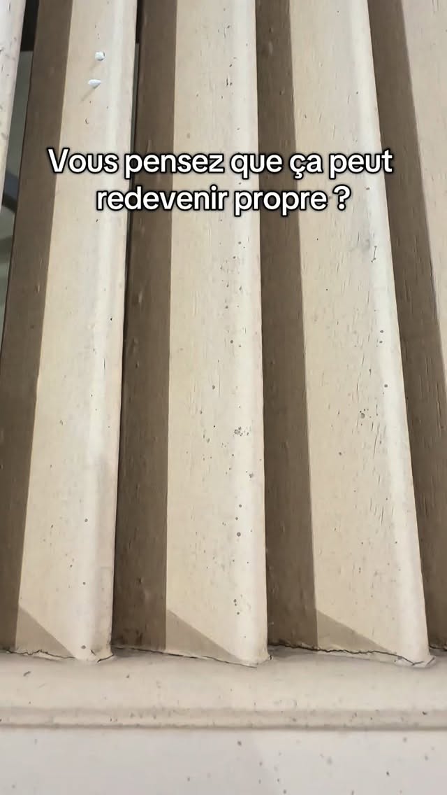 À combien vous estimez le résultat sur 10 pour ce volet en bois exotique ? #aerogommage #renovation #bois #avantapres #diy