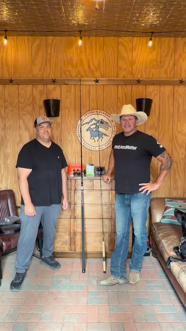 Huge thank you to Steven, owner operator of @avalonfishingrods for donating two incredible custom rods and reels for auction at the Spurs & Stripes Open live auction at our dinner and awards ceremony.
You’re not gonna want to miss this dinner.
#supportourveterans #endveteransuicide #weneedyourhelp