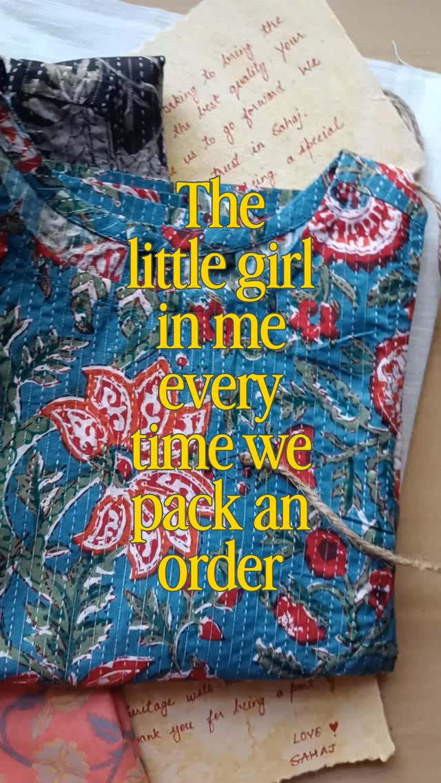 Every new order still feels just as exciting 🥰
#onlinestore #vocalforlocal #smallbusiness #cotton #summeroutfits