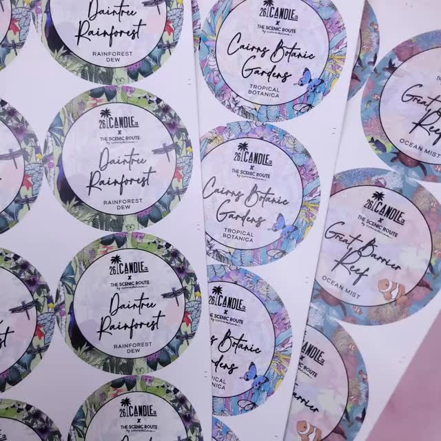 ✨ Candle tin label sets crafted for @26candleco
Round labels for the lids paired perfectly with wrap bands for the sides — creating a polished, cohesive look for every tin.
Custom printed to bring your branding together beautifully.
Create your candle tin label sets today 💌 From 50 pieces.
#candletinlabels #customlabels #candlepackaging #candlemakersaustralia #brandingdetails