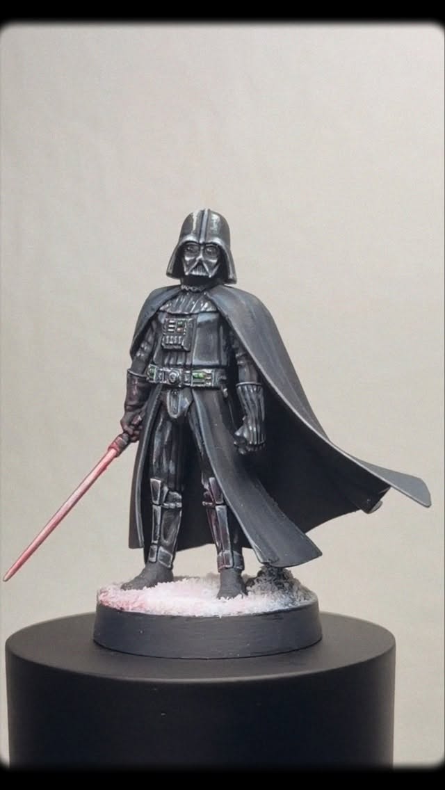 It’s been a little while.
Between becoming a dad, family life, and stepping back to focus on what matters most, the painting desk has been quieter than usual this past year. But it feels good to finally be back.
And honestly, there felt like no better model to return with than Darth Vader himself.
Still one of the most iconic characters ever created, and an absolute pleasure to paint.
More projects, armies and characters coming soon for SW Painting Studio.
#StarWarsLegion #DarthVader #MiniaturePainting #CommissionPainting #StarWarsMiniatures