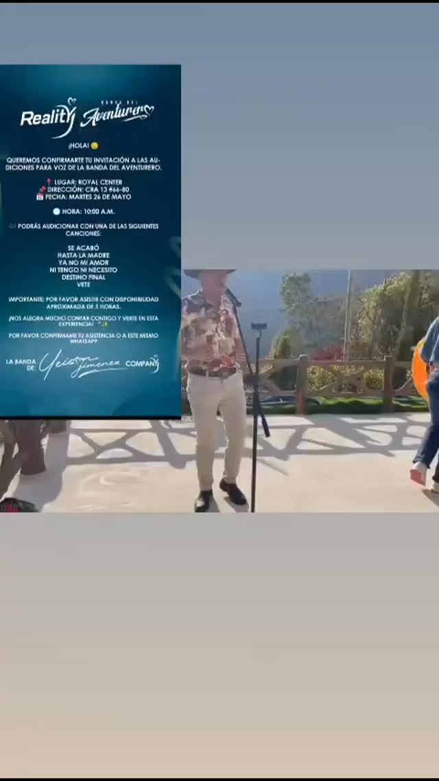 La bandadelaventurero esta buscando una voz para continuar con el legado de #yeison_jiménez
Y en esta ves estamos participando mi gente, y así como siempre me han apoyado, compartan Delen like y con su apoyo vamos a ganar....