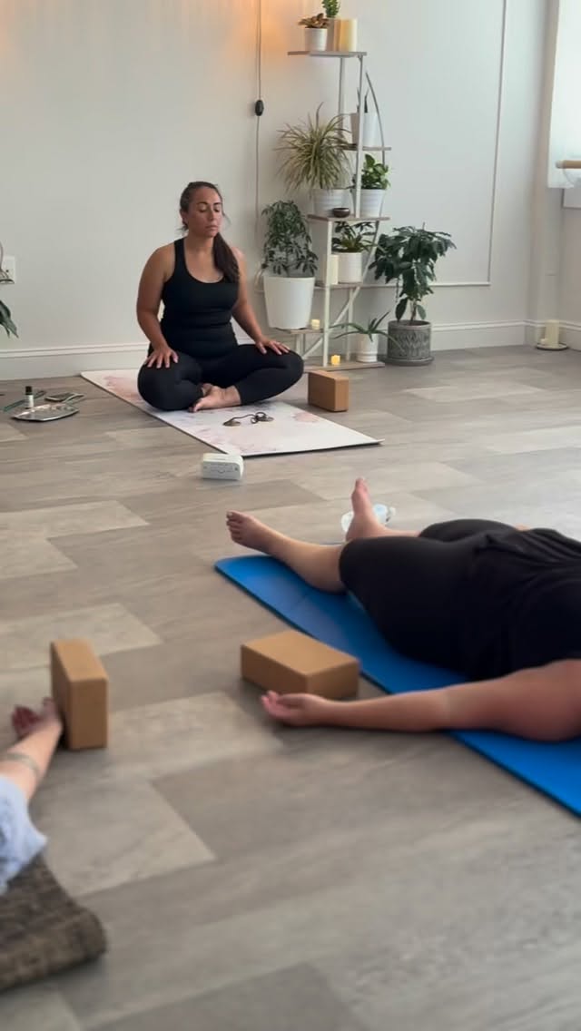The magic of Savasana, rest pose, comes after we move with intention. Join us tonight Thursday, for Yoga Flow & Restore, 7:30pm.