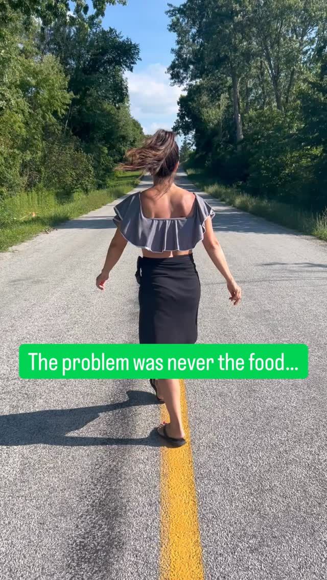 The problem isn’t the food.
It’s the woman in her 40s who’s tried everything:
tracking,
cutting carbs,
starting over every Monday,
being “good” all week…
Only to feel like one small thing throws her completely off track.
She thinks she needs more discipline.
But really?
She’s exhausted.
Hormones changing.
Stress nonstop.
Years of under-eating and starting over.
The emotional load.
The mental load.
And eventually she realizes:
“I know this isn’t about food anymore.”
That’s where the real work starts.
If you’re tired of surface-level weight loss advice, follow me. I talk about what usually gets ignored.
