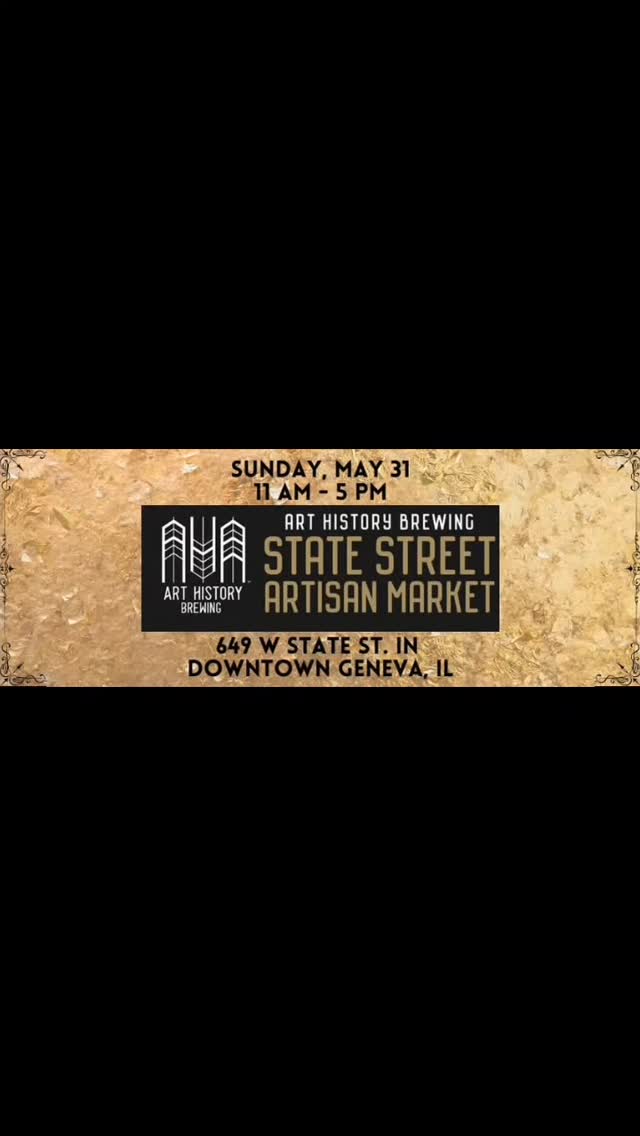 Geneva craft beer fans and handmade art lovers have the perfect Sunday destination this weekend! Art History Brewing, located at 649 W. State St. in downtown Geneva, is hosting a curated artisan market on Sunday, May 31st from 11am to 5pm featuring an incredible lineup of local artists, makers, and small businesses organized by Alissa Harris and the Streetz Artz Alliance. The event is completely free to attend, family friendly, rain or shine, and offers plenty of convenient parking nearby for guests looking to spend the afternoon sipping, shopping, and supporting local creativity.
Visitors can expect a fun and eclectic mix of handcrafted goods, original artwork, cozy home décor, embroidery, woodworking, jewelry, fantasy-inspired art, spiritual items, skincare products, and more while enjoying fresh pours from one of the Fox Valley’s favorite craft breweries. Art History Brewing will also have some standout beers available, including Bella Strada, their refreshing Italian Pilsner, and BRAT HAUS, a crisp collaboration corn lager brewed with locally sourced ingredients and a unique pale pink hue.
Featured artists and makers currently scheduled to appear include:
A Little Raz of Color, Atlas Art Designs, Cat’s Crafts & Cooking, DK Custom Woodwork, EZ Angel Creations, LC Clark Creations / Maeley Studios LLC, Melanie Klegerman Fersko – Artist and Author, Robin Monique Rios Art, Self Made Body and Soul, Sew-Kerry Embroidered Creations, Snowingstars, Sticksnstones, and That Girl at the Market. From handcrafted charcuterie boards and embroidered gifts to crystals, spooky art, fantasy novels, crochet accessories, original paintings, and handmade jewelry, there will truly be something for every style and interest.
Whether you’re searching for one-of-a-kind gifts, decorating your home, meeting local creators, or simply enjoying a relaxing Sunday with great craft beer and good company, this downtown Geneva market is shaping up to be an unforgettable afternoon celebrating art, community, and small business. #streetzartzalliance #drinkillinois #beerandart #Art #breweryevents