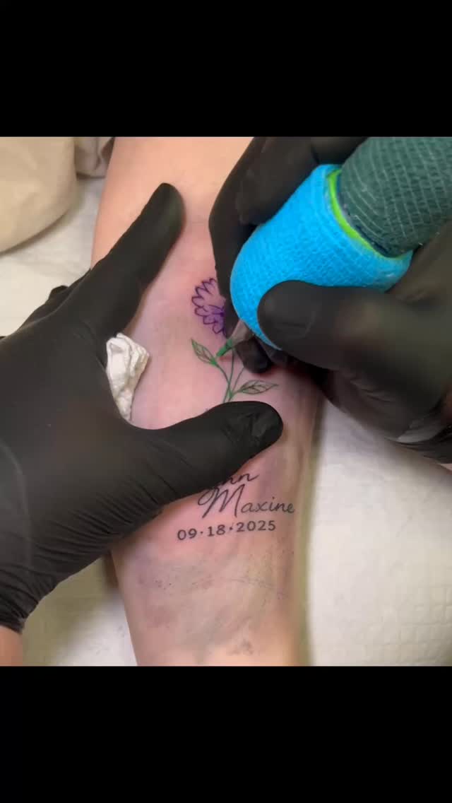 Walk-in Wednesday was a blast🪻 @joe.fryday #tattooszn