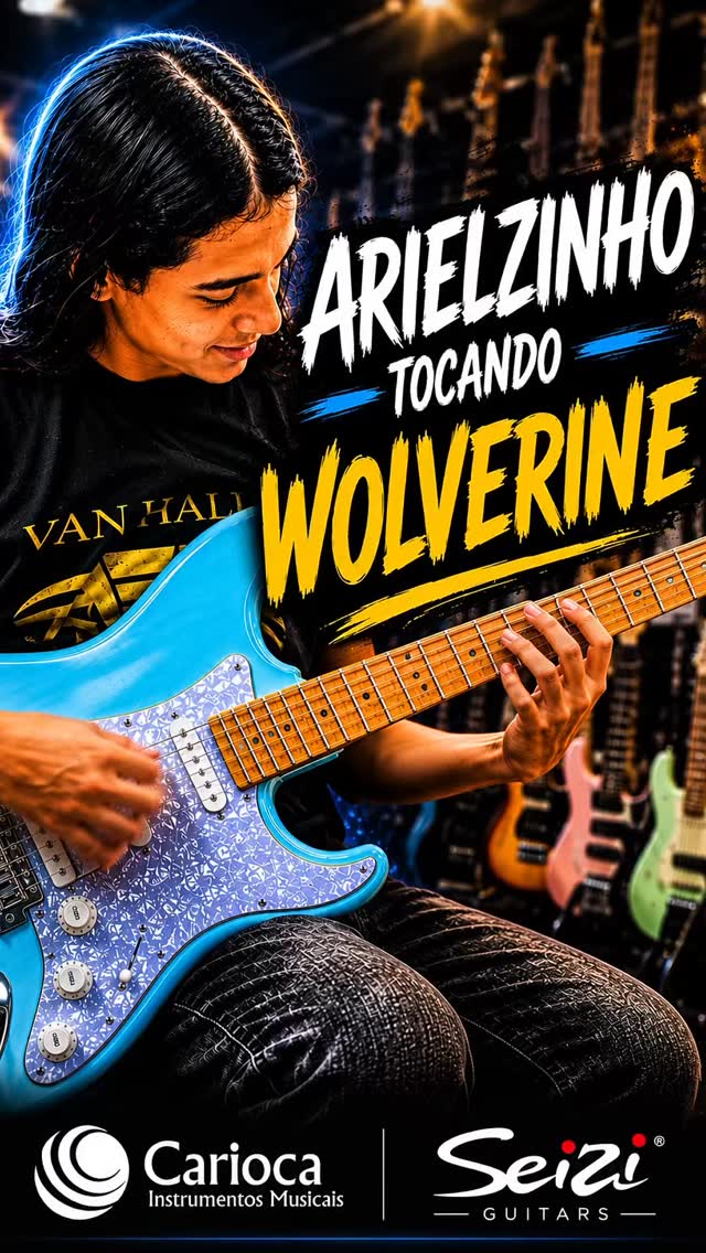 🎸 Arielzinho mostrando toda sua técnica em um trecho de Wolverine, do Ozielzinho, usando a incrível Seizi Fun Vintage Budokan! 🔥
Com visual clássico, tocabilidade confortável e um timbre que impressiona, a Budokan entrega exatamente o que um guitarrista procura: personalidade, dinâmica e inspiração para tocar cada vez mais.
E o Arielzinho provou que ela não serve apenas para ficar bonita no suporte... ela nasceu para ser tocada! 🤘