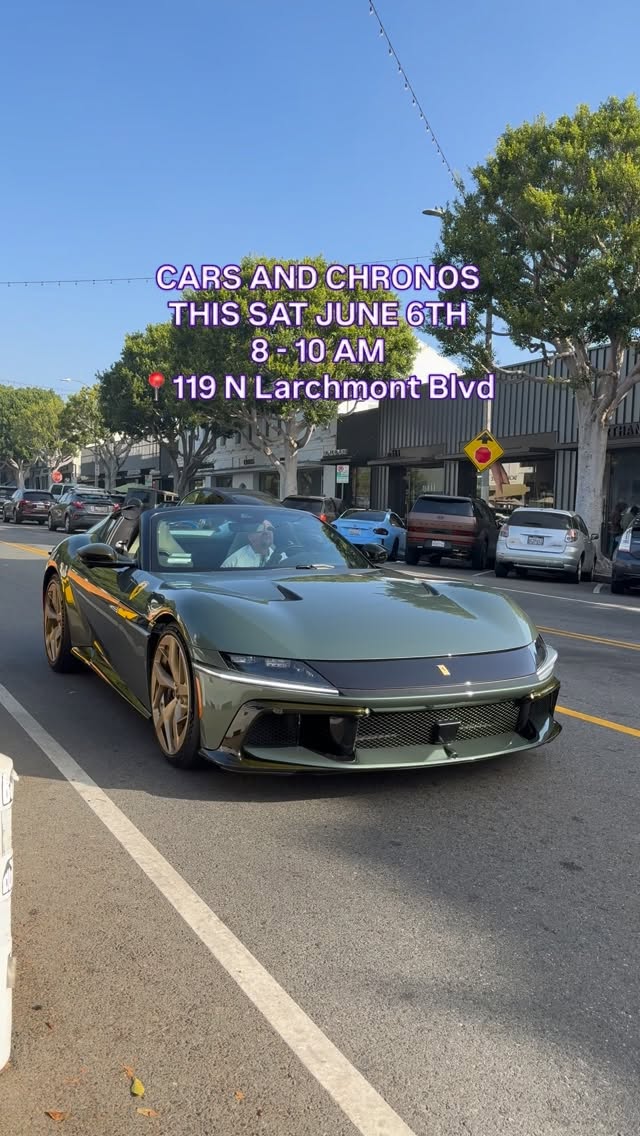 This Saturday im hosting @carsandchronosevents at @larchmontjewelers ! And I’m bringing my brand new Ferrari 296 Speciale…one of the first ones in the US right now.
DM @carsandchronosevents to RSVP your parking spot and follow them for all info !