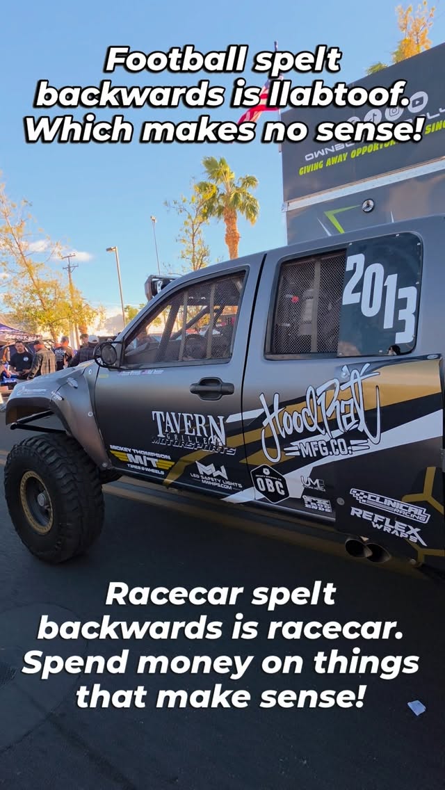 Spend money on things that make sense!
#racing #makesense #racecar #offroad
