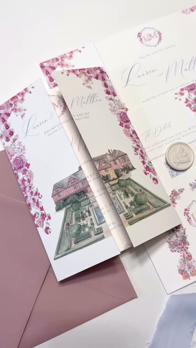 Curated, crafted, cherished - commissioned work is where your wedding stationery truly becomes a piece of art that your guests won’t want to throw away.
Whether you want capture your wedding venue, the florals you’re using on the day, pets, places or food and drink that means something to you or is a snippet into what your guests can begin to expect.
Bespoke stationery is the perfect way to start your stationery story!
To book a call and discuss your wedding stationery ideas, make an enquiry via my website.
#weddingstationery #weddinginvitations #weddinginvites
@pauntley_court