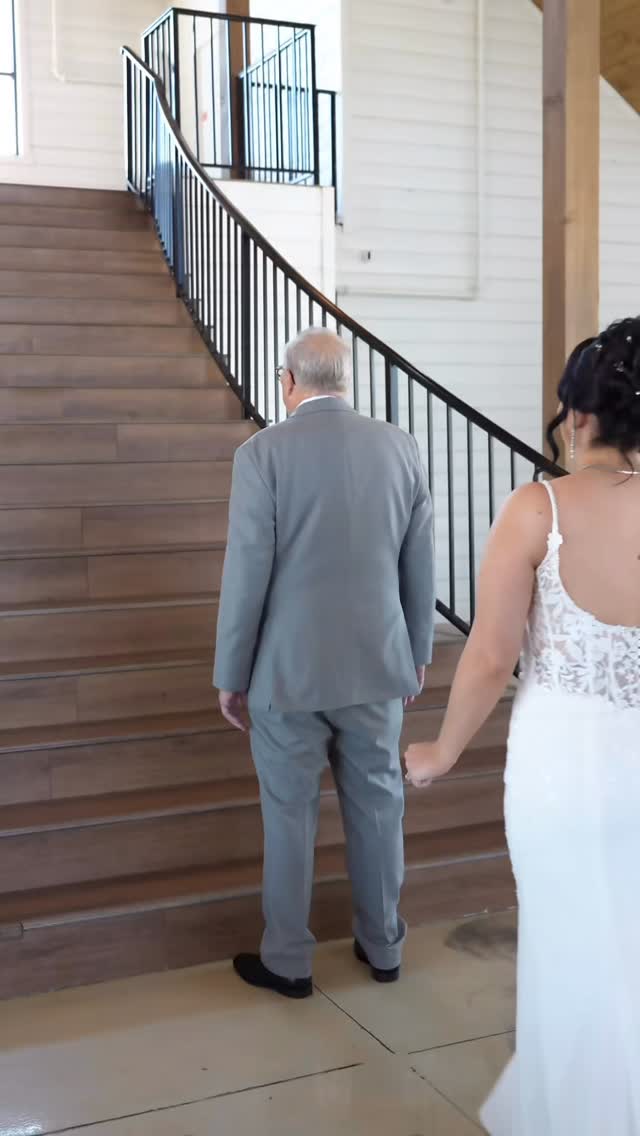 A first look she’ll remember forever, with the first man who ever loved her.