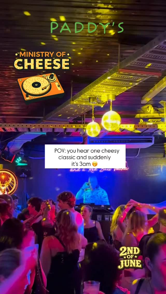 POV: you hear one cheesy classic and suddenly it’s 3am 🫣😂
@markzylstra on the decks TONIGHT with Ministry of Cheese 🧀🎧
you already know the songs 🕺🍻
📍 Paddy’s Airlie Beach | www.paddysairlie.com/line-up
#MinistryOfCheese #PaddysAirlie #AirlieBeach #CheeseNight #WhitsundaysNightlife