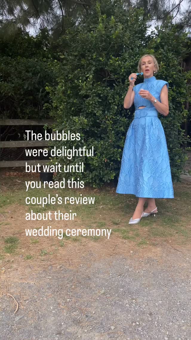 🥂The bubbles drift away but the kind words stay with me for long time after the wedding. Bubbles float away but the kind words stay with me.
As a marriage celebrant, when a couple tell me I captured their love story perfectly and have a way with words, it’s a pretty rewarding feeling Ive provided an excellent service and the couple trusted me with such an important part of their wedding day. The hours set aside to write the story then practicing the delivery is part of the service.
Thank you Aspyn and Jackson for your trust and taking the time to write your thoughtful words. Yours is a beautiful story to share and celebrate🥰
If looking for a marriage celebrant for your Wollongong or South Coast or Southern Highlands wedding, send me an inquiry. I love to hear about your plans.
Gabi 💛🐝
Venue @linnaeuscollection